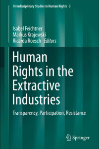 Buch Cover Reihe Interdisciplinary Studies "Human Rights in the Extractive Industries"