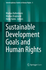 Buch Cover Reihe Interdisciplinary Studies "Sustainabe Development Goals and Human Rights"