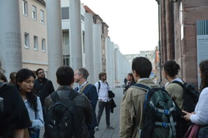 Summer School Participants and Prof. Krajewski at the Street of Human Rights